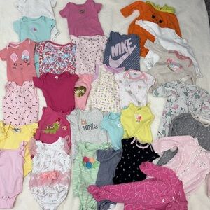 100pieces of baby girl 0-3 months clothing bundle